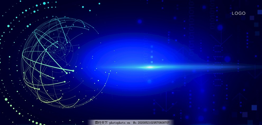 藍色背景下的電子技術(shù) 探索、創(chuàng)新與未來